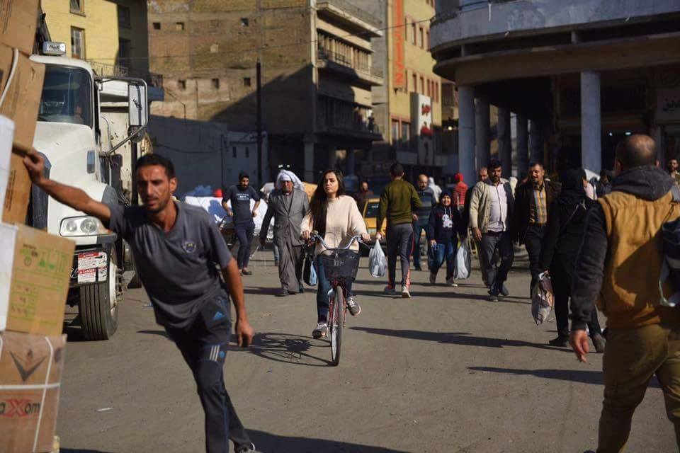 The girl on the bike is breaking taboos in Iraq